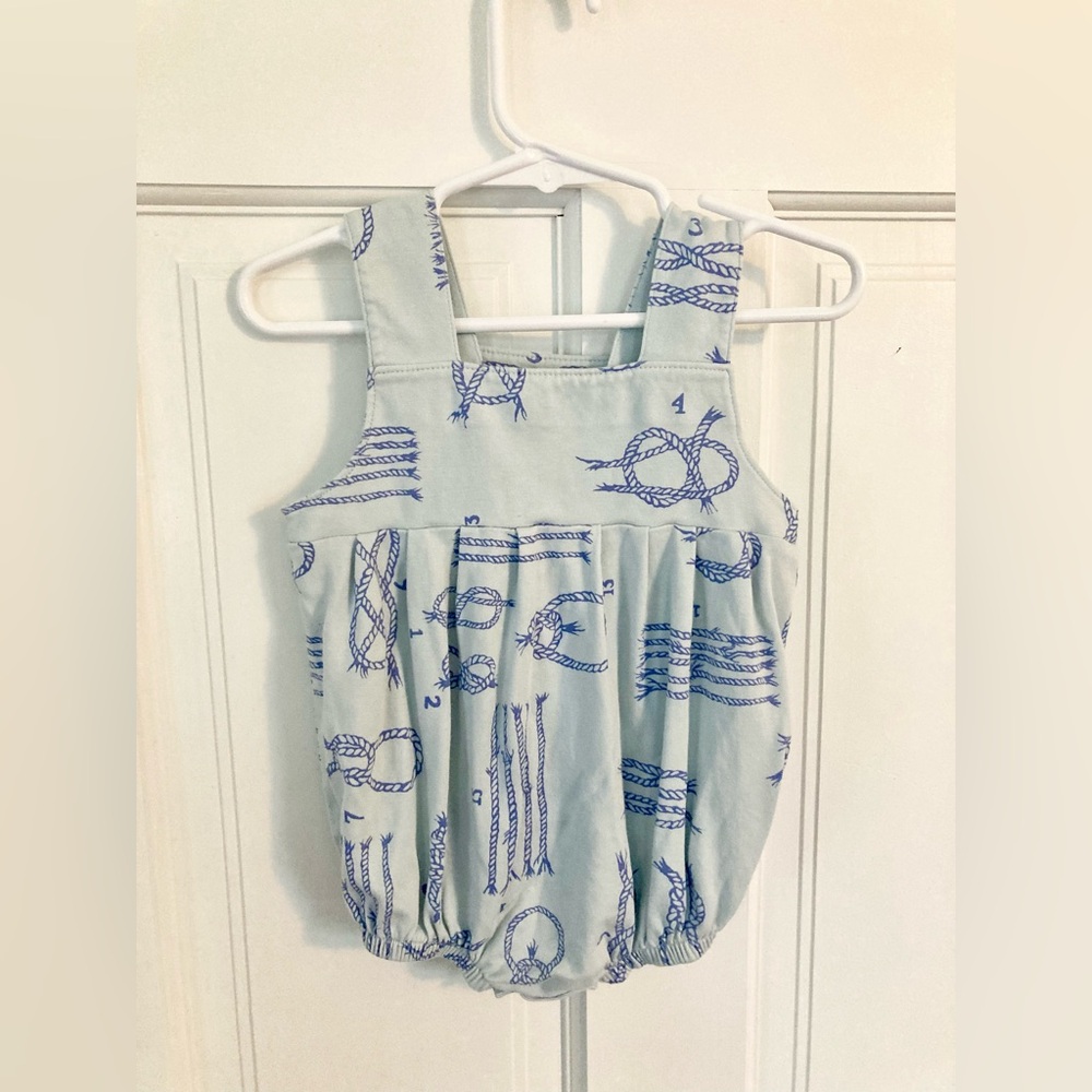 TBBC knit boys’ bubble in rope print. Size 18-24 months